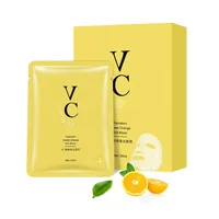 

Wholesale OEM OBM Natural Organic Vitamin C Moisturizing Whitening Brightening Face Mask Sheet Facial Mask