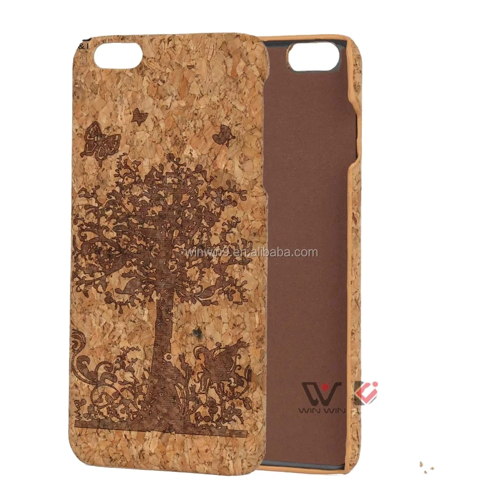 

Factory Wholesale Biodegradable Natural Wood Handmade Cork Mobile Phone Case For iPhone 7/8 Pro Max