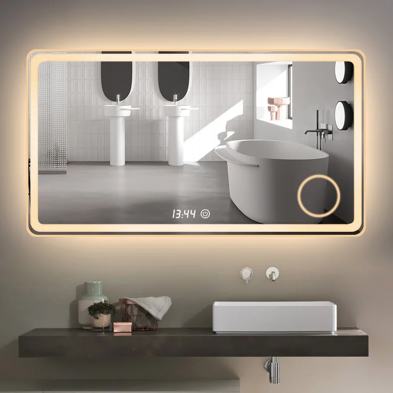 

LED Backlit Bathroom Mirror Automatic switch bathroom vanity led light smart Wall mirror