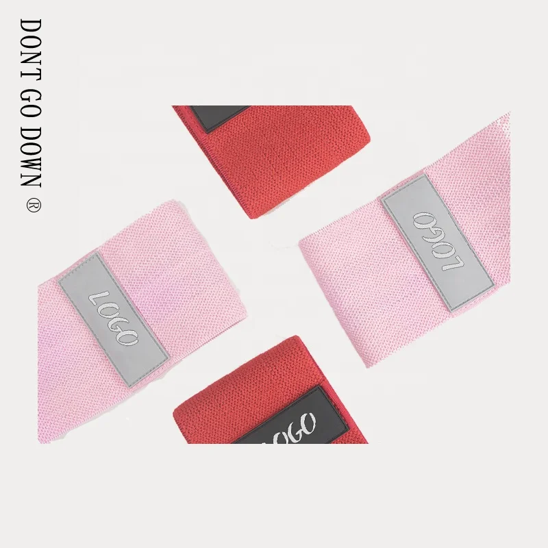 

Resistance Bands Cotton Fitness Bands Non-slip Unisex Booty Hip Circle Loop Rolling Resistance Band, Customized