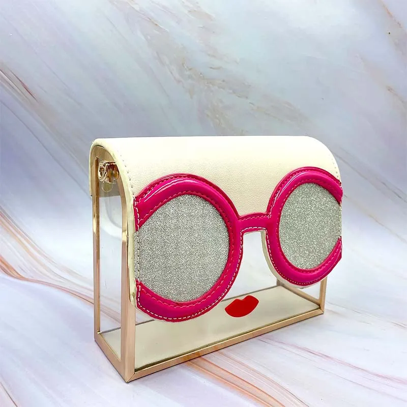 

2021 Xianjian Standing Out Acrylic Clutch Handbag Purse With Funky Eyes (XJEB866)
