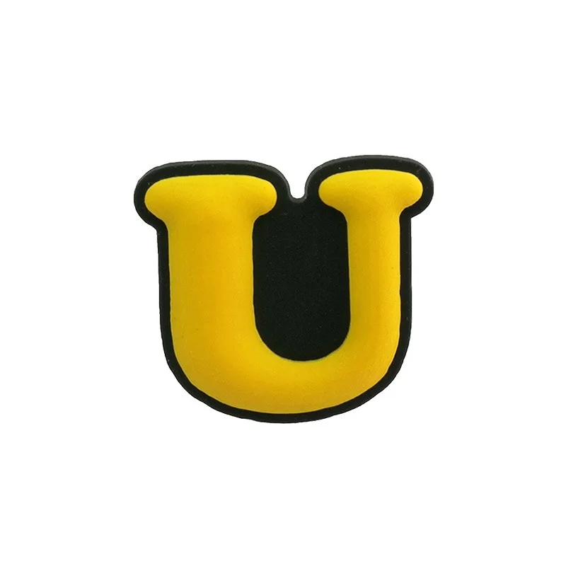 

New product creative cute English letters charm accessories sneakers canvas shoes lace shoes flower buckle, Picture shown