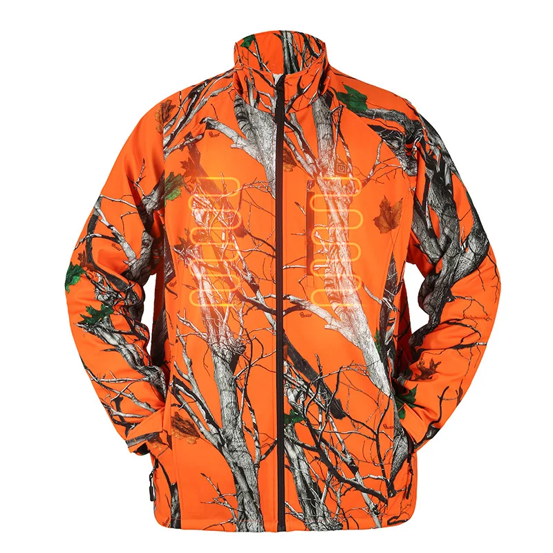 

Popular Low Price Unisex Outdoor Keep Warm Waterproof Hiking Heat Hunt Clothing Heated Jacket Duffle, Red