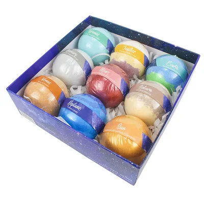 

Pure Nature Spa 9 packs Bath Bombs Gift Set for Women and Men With Organic Essential Oils Self Care Shower Steamer