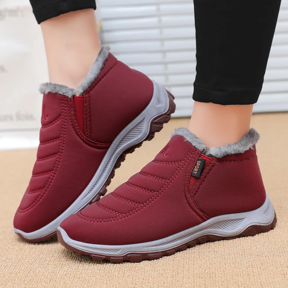 

Amazon Winter Ankle Boots Ladies Winter Snow Boots Warm Hard Wearing Waterproof Newly shoes, 3 colors