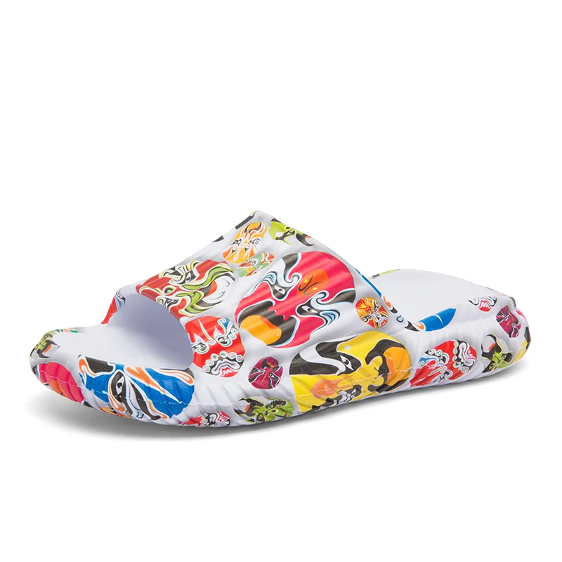 

new summer 2021 leisure beach slippers custom logo fashion sandals men's slippers, Optional