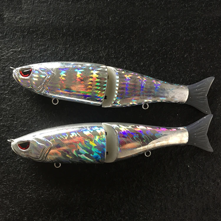 

Hot Selling 2 Section Glide Bait Blanks Jointed fishing lure blank 7.0'' 2.1oz Hot Pressed Foil blanks