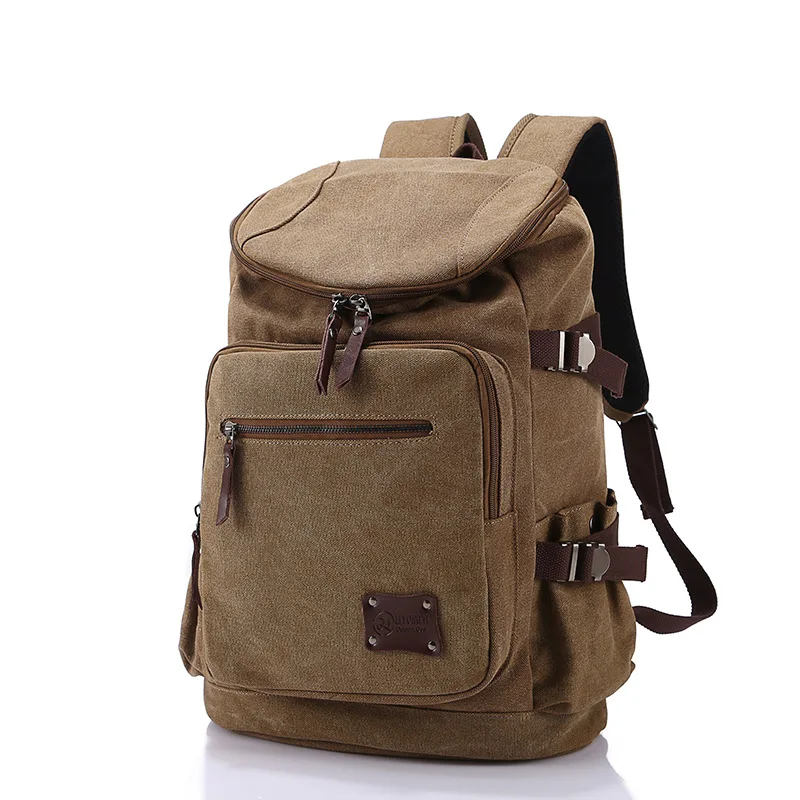 

Canvas Sport Rucksack Camping School Satchel Laptop Hiking Backpack Waterproof, Five color to choose