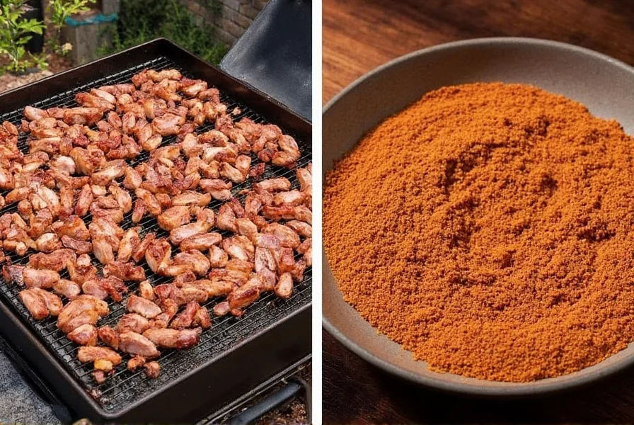 Grilled pork with spices