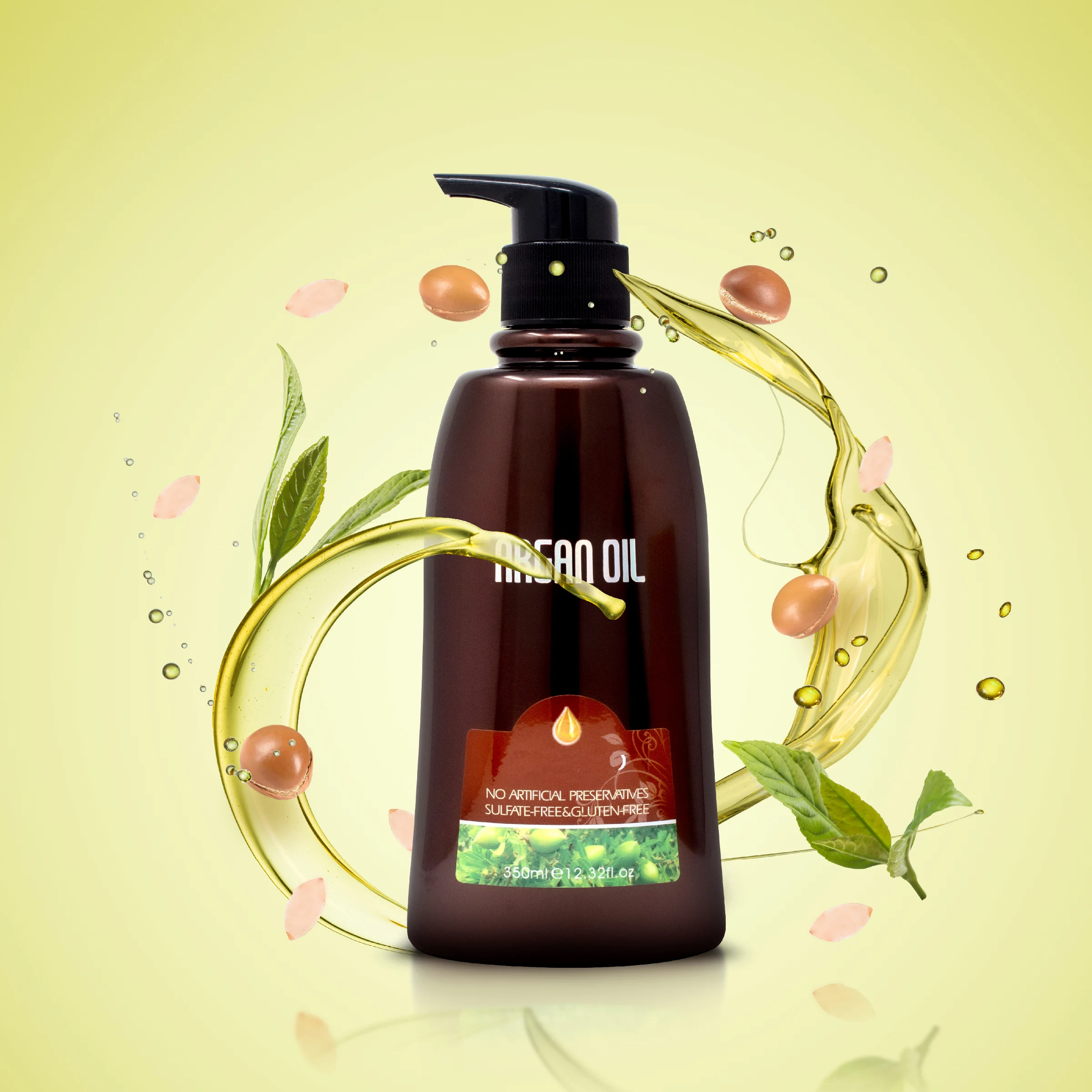 

Private Label Natural Herbal Professional Wholesale Hotel Argan oil Organic Shampoo And Conditioner