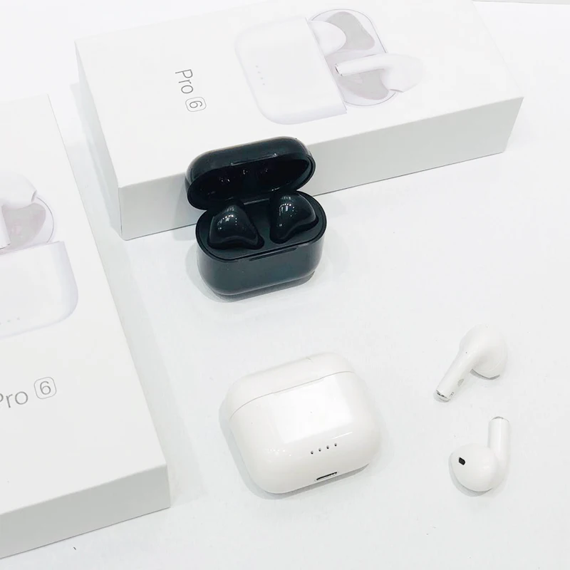 

Best Price TWS PRO6 BT5.0 Earphone touch-controlled Sport Earphone Outdoor Headset Wireless Earphone, White