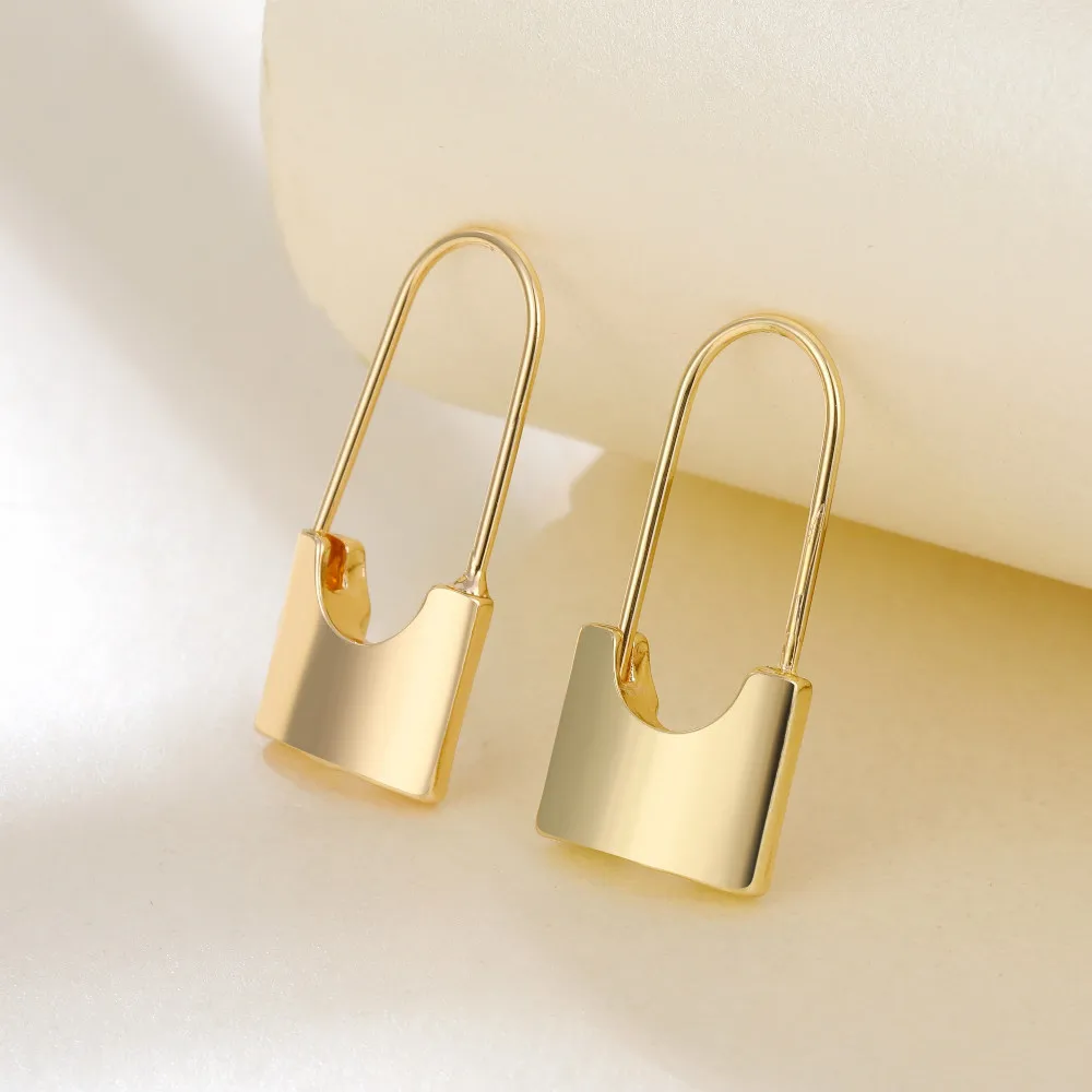 

Metal pin earrings small mini earrings hot selling pin metal multi-color earrings female fashion trend jewelry