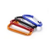 63MM D Shape RANDOM Colors Screw Bottle Hook Buckle Hanging Camping Hiking Large Metal Aluminum Lock Carabiner