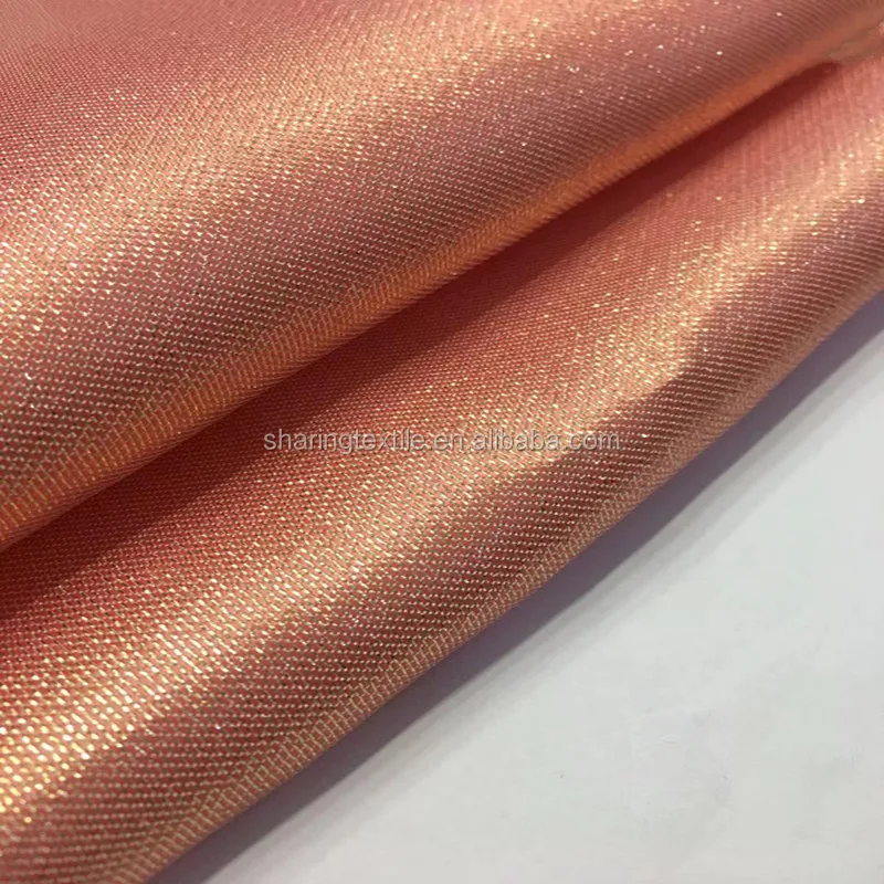 Wholesale Polyester Yarn Dyed Woven Gold And Sliver Shimmer Glitter