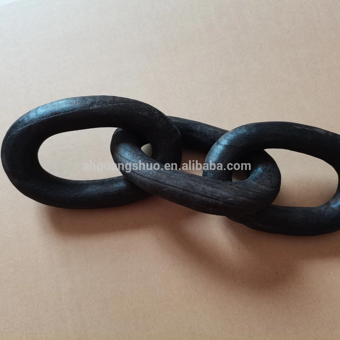 

wooden 3-ring chain decor/wholesale wood knot decor for wooden links, Customized color