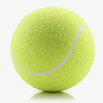 

9 inch big Tennis Ball For Dog Chew Toy Big Inflatable Tennis Ball Pet Dog Toy, Yellow