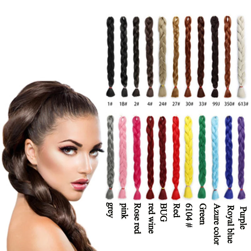 

Funtoninght cheap hair extensions high temperature fiber synthetic braids synthetic fiber hair extension, Pic showed