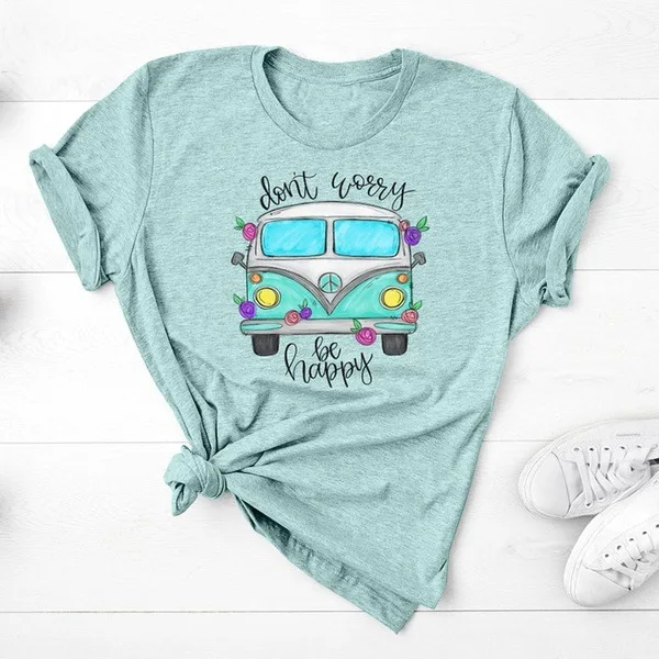 

Women Vintage T Shirt Summer Casual Fashion Funny Cute Tees Tops