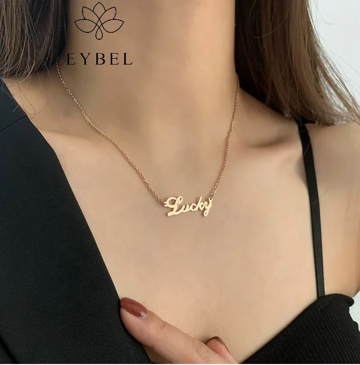 

New design and Fashion necklace jewelry for women 18K Gold Plated Lucky Necklace factory wholesale, Nature