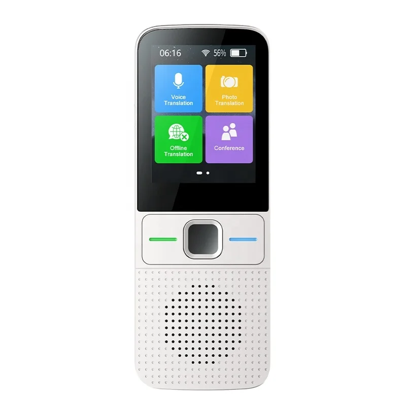 

2.4 Inches Touch Screen Real Time Simultaneous Interpreting Wifi Smart Voice Translator, Black/white