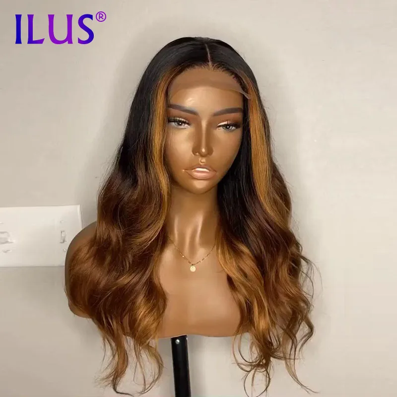 

Wholesale Wigs 100% Human Hair Vendors Body Wave 1B/27 Color Body Wave 360 HD Full Lace Frontal Human Hair Wigs For Black Women