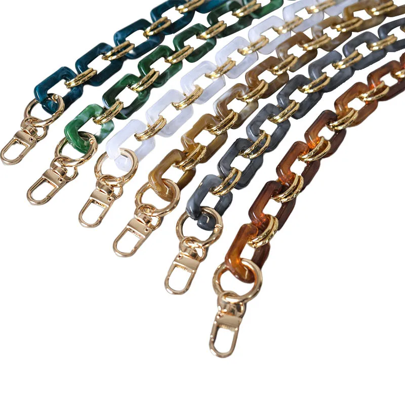 

Factory wholesale bag acrylic strap custom acrylic resin chain for bag, Transparent