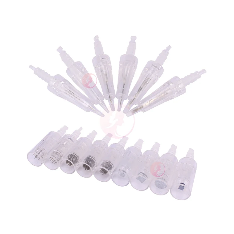 

White head disposable use microneedling cardridge, Translucent-white