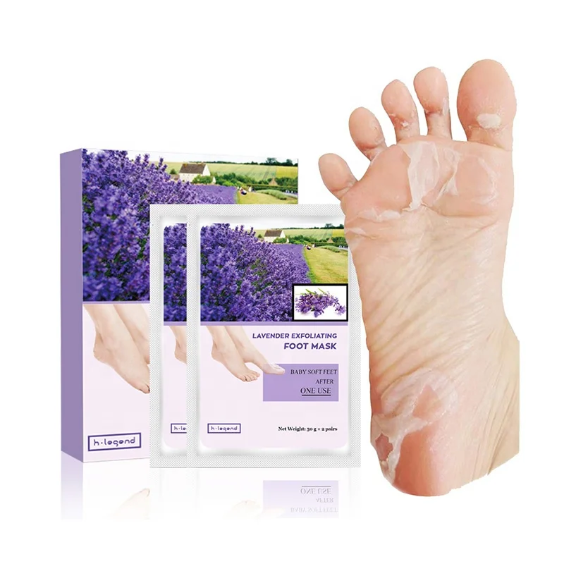 

Custom Private Label Korean Style Wearable Exfoliating Foot Masks Pedicure Socks Exfoliating Peeling Foot Peel Mask