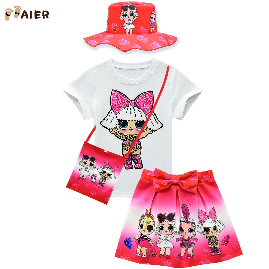 

New Design Surprise girls doll dress Cosplay Halloween Surprise doll Costumes for Kids, As pic