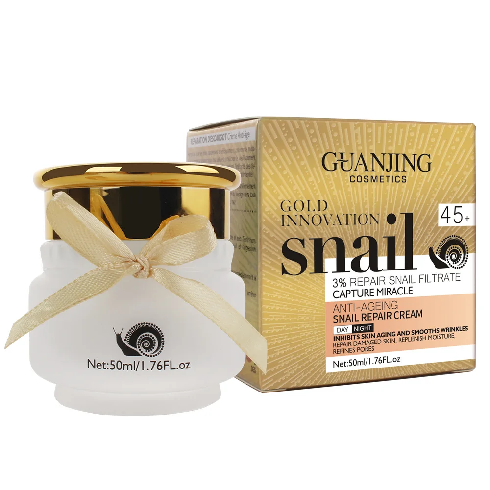 

Hot Sale Facial Moisturizing Anti-aging Skin Brightening Snail Gold Cream