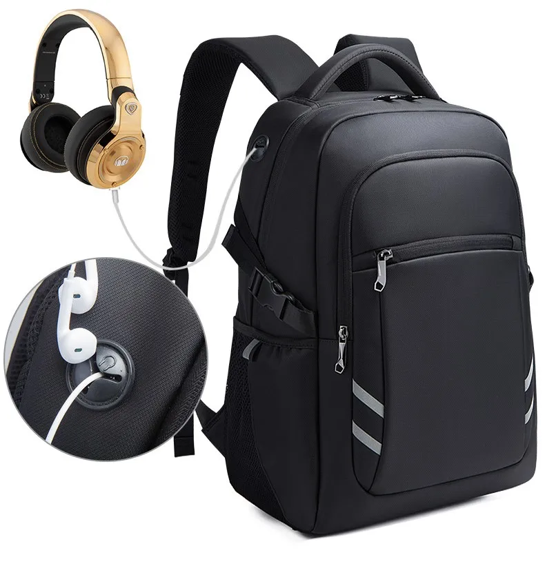 

Custom Wholesale Waterproof Large Capacity 30l Designer Reflective Durable Usb Laptop Notebook Computer Unisex Rucksack Backpack