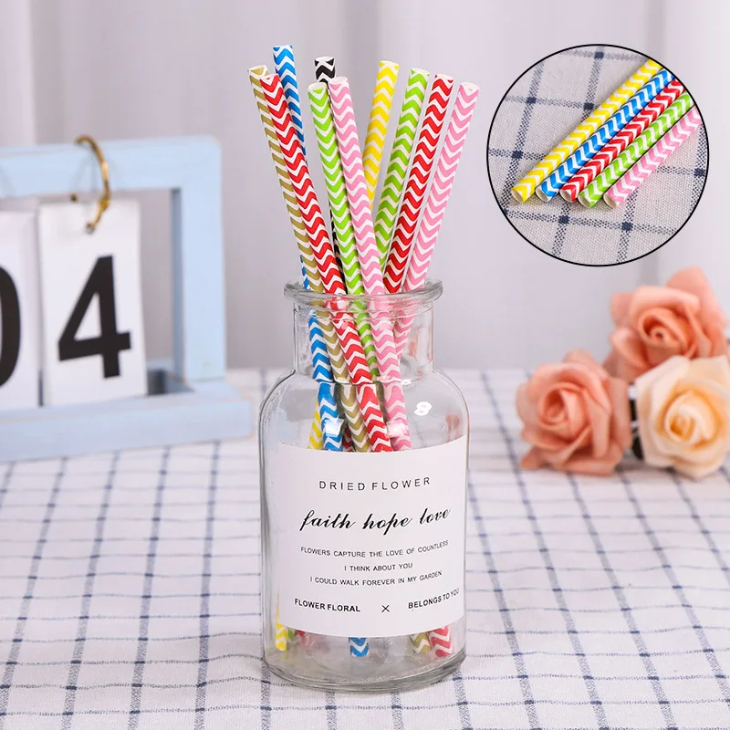 

New trending 2020 products party decoration red white and blue paper straws