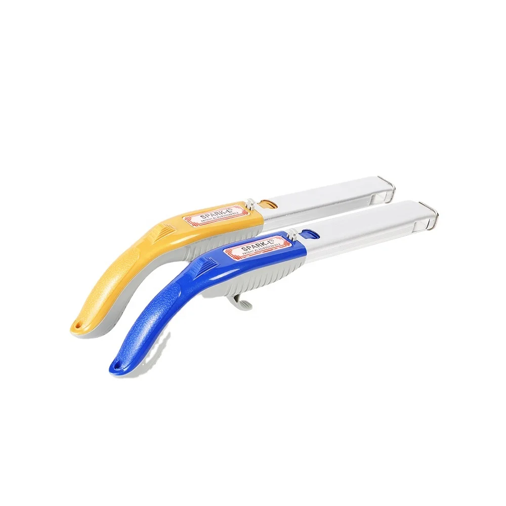 

Hot sale new colorful custom plastic igniter with detachabunle lighter kitchen igniter, Blue / yellow