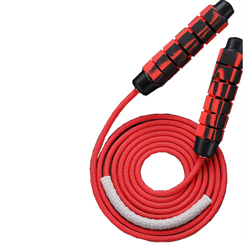 

ASSUN custom bearing speed cross fit heavy weight jump rope adjustable exercise, Red