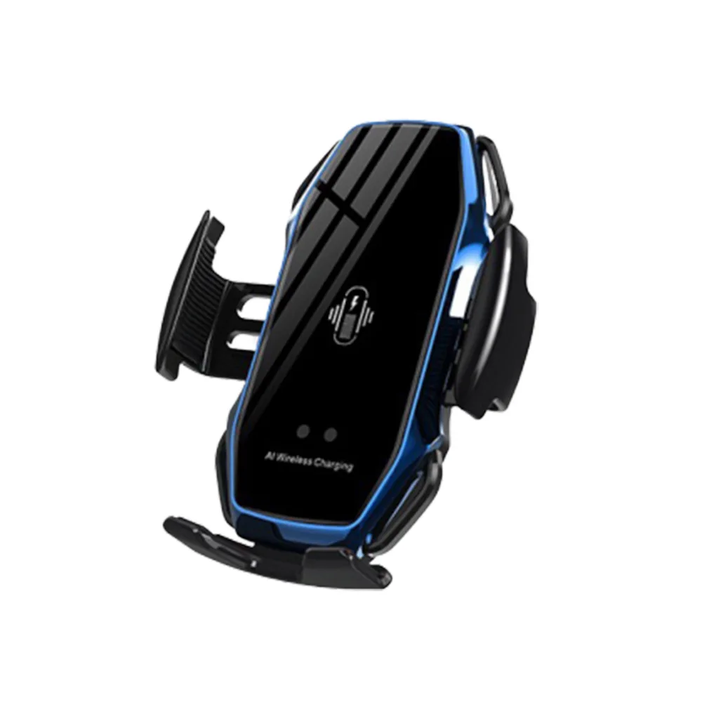 

10w Fast Charging Air Vent mobile phone holders Smart Car Mount Intelligent Sensing Auto Wireless Car Charger, Electroplating gun, sapphire blue, chinese red, local gold