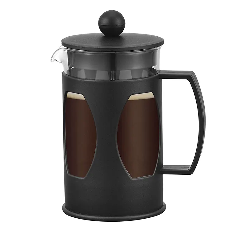 

China customize logo 600ml french press coffee pot maker travel