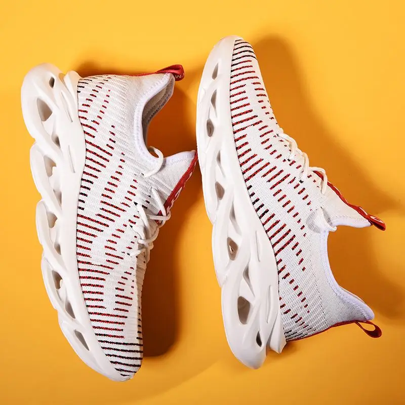 

New design breathable mesh lightweight fashion sneakers men sports shoes, Optional