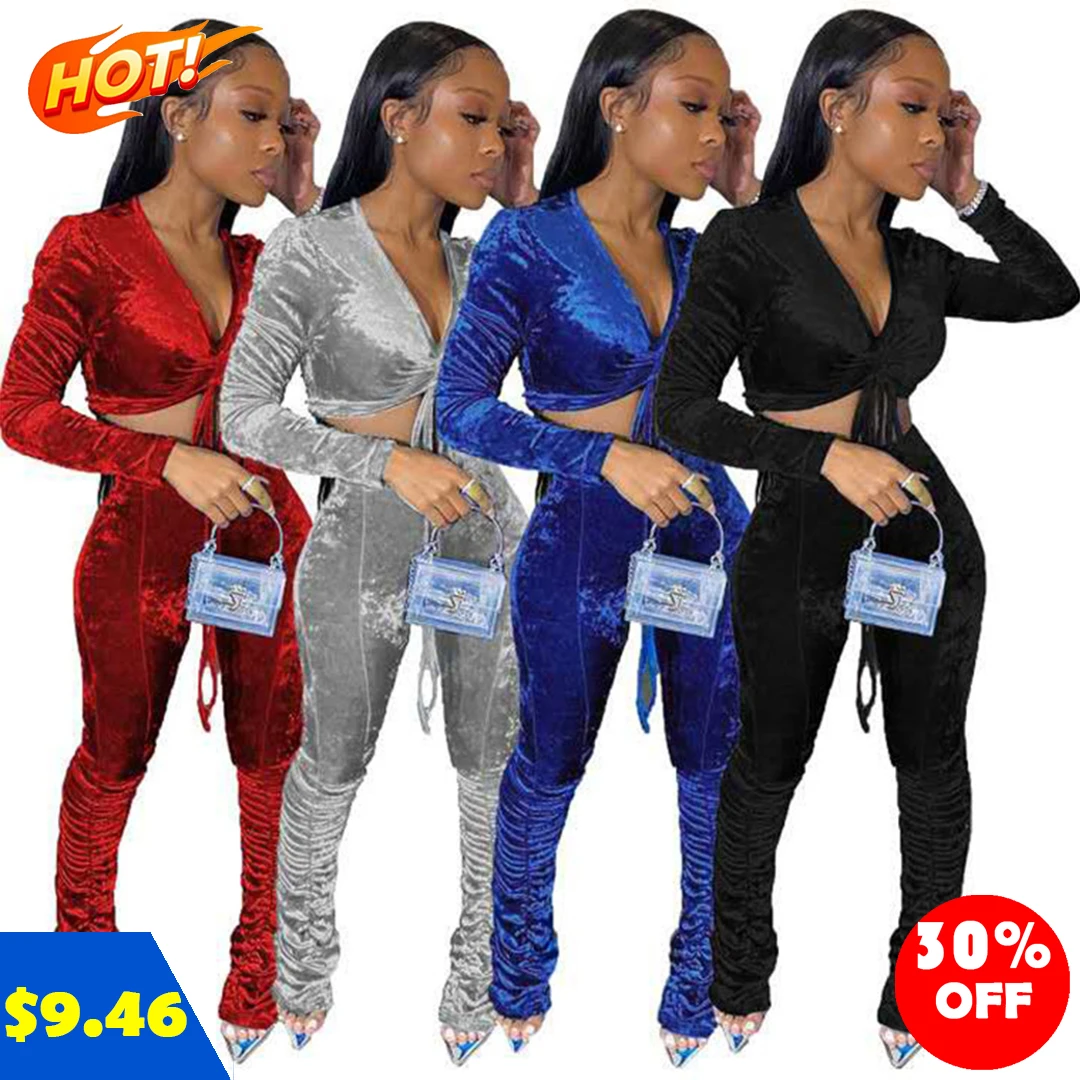 

fall Winter women clothes 2021 two piece canary set sleepwear casual sporty style women clothing casual dresses, As picture