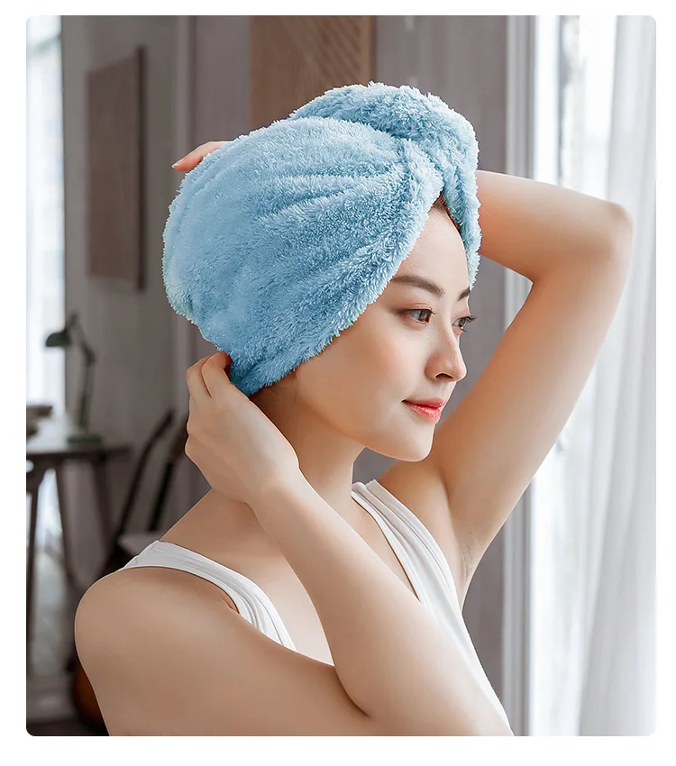 

Professional super absorbent ultra-fine microfiber hair towel wrap turban for women