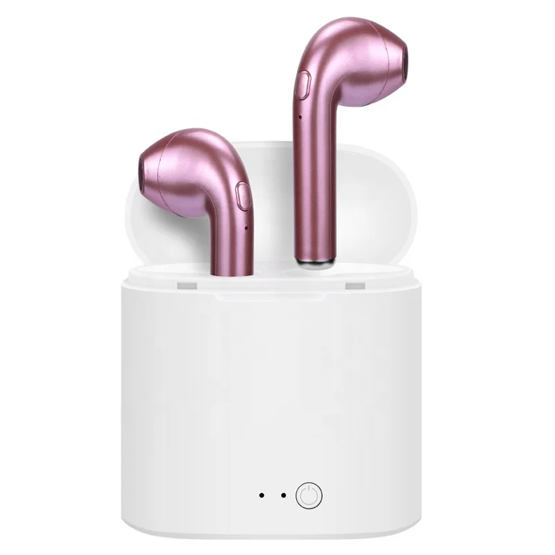 

Amazon hot sale TWS i7s double Wireless Earphone i8 BT4.2 Earbuds with charging case for phone MP3 Android, White/black/pink/gold