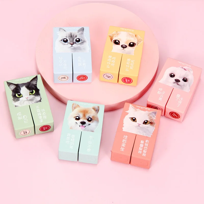 

Hengfang 4colors cute pet mirror lipstick set vitamin e phytosterol cute lipstick case red colour moisturizing glitter lipstick
