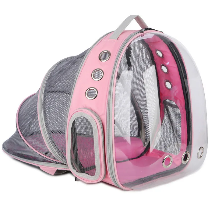 

2021 Luxury New Expandable Transparent Portable Pet Carrier Capsule Backpack For Adult Cats Travelbag Cat