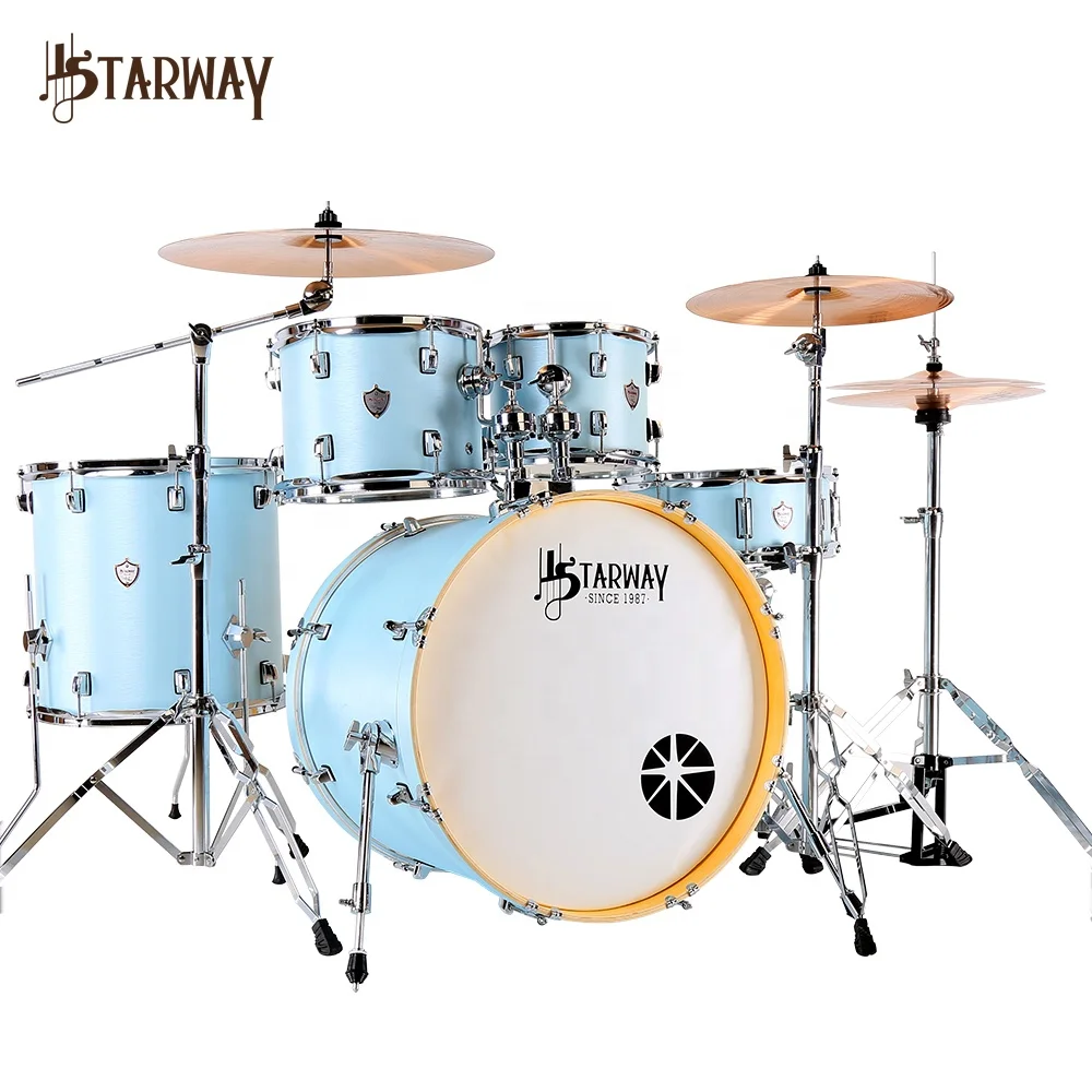 

Starway entry level jazz drum set musical instrument acoustic drum kit for beginner children kids