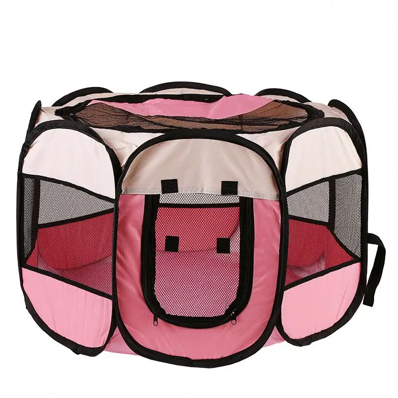 

Pet Octagonal Playpen Tent With Carrying Bag Folding Pet Fence System from chinese