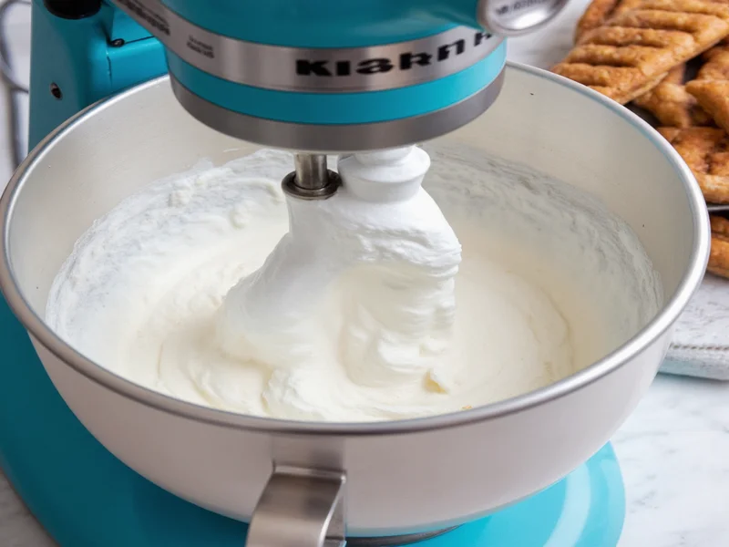 Whipping marshmallow mixture in stand mixer