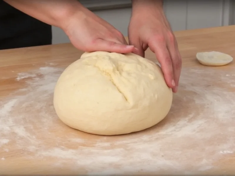 Shaping homemade bread rolls technique demonstration