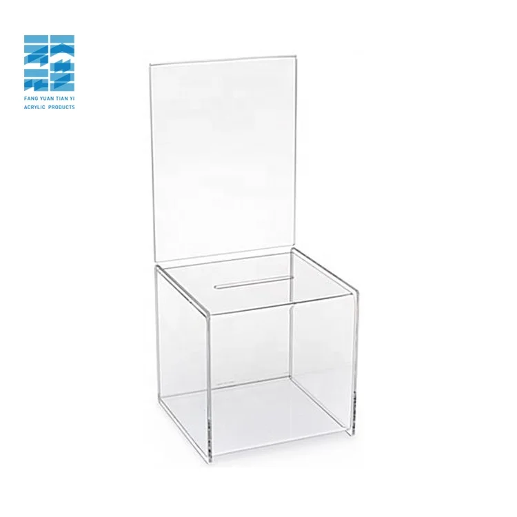 

OEM clear acrylic Ballot & Suggestion Boxes Acrylic Ballot Box