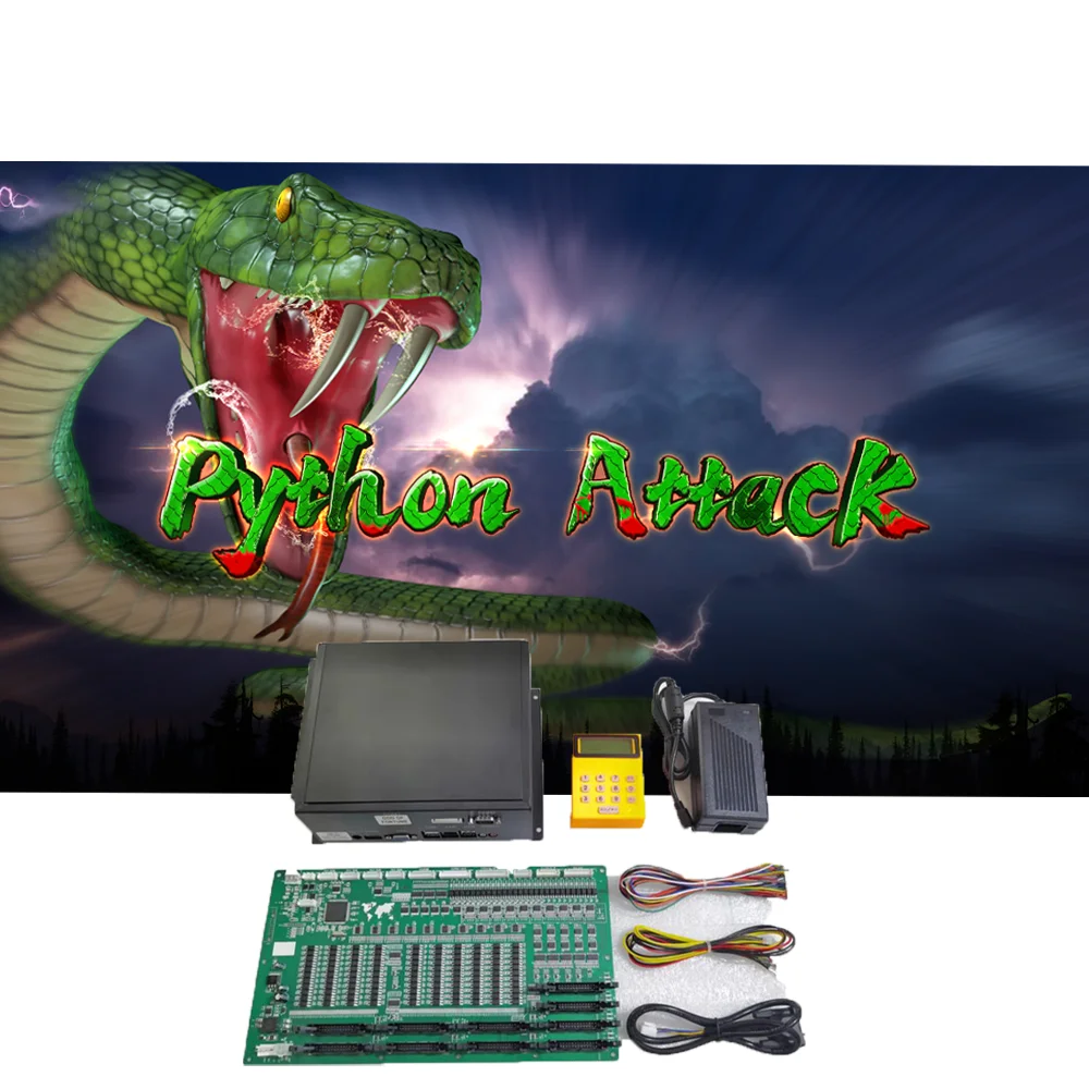 

2022 new product ocean king style python attack fish game cabinet for fish game table/fish game board, Customized color
