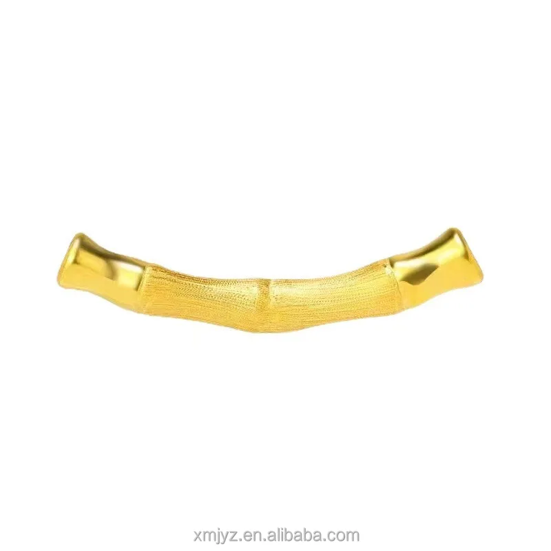 

Certified 999 Pure Gold Frosted Bamboo Joint Gold 3D Hard Pure Gold Half Bracelet Elbow Bamboo Lucky Beads Red Rope Bracelet