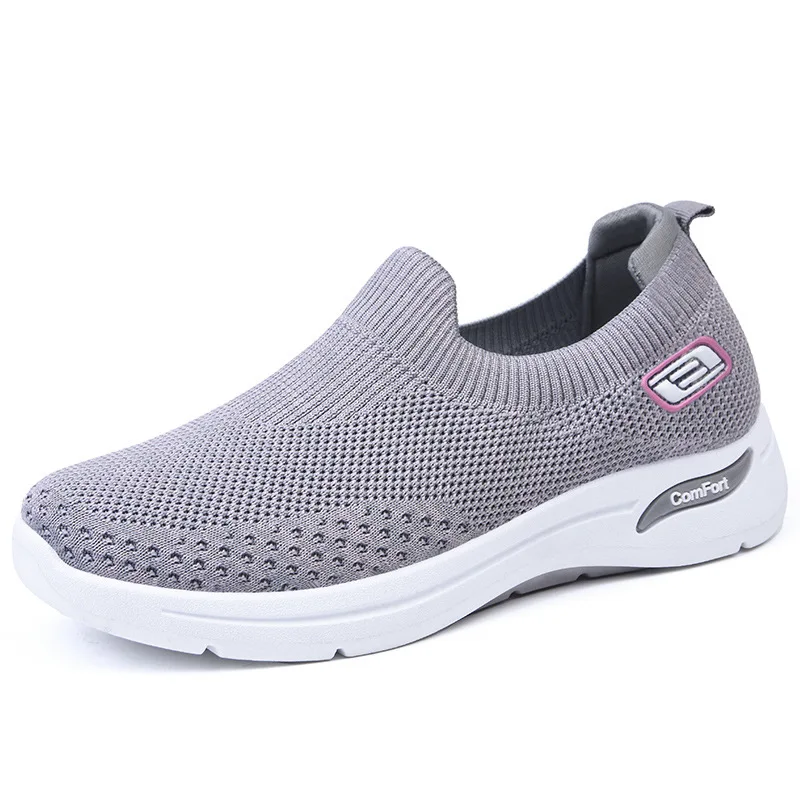 

Women New Shoes Slip On Soft Non-Slippery Light Fashion Pink Women Shoes Sneaker For Girls, Black, pink, purple, grey
